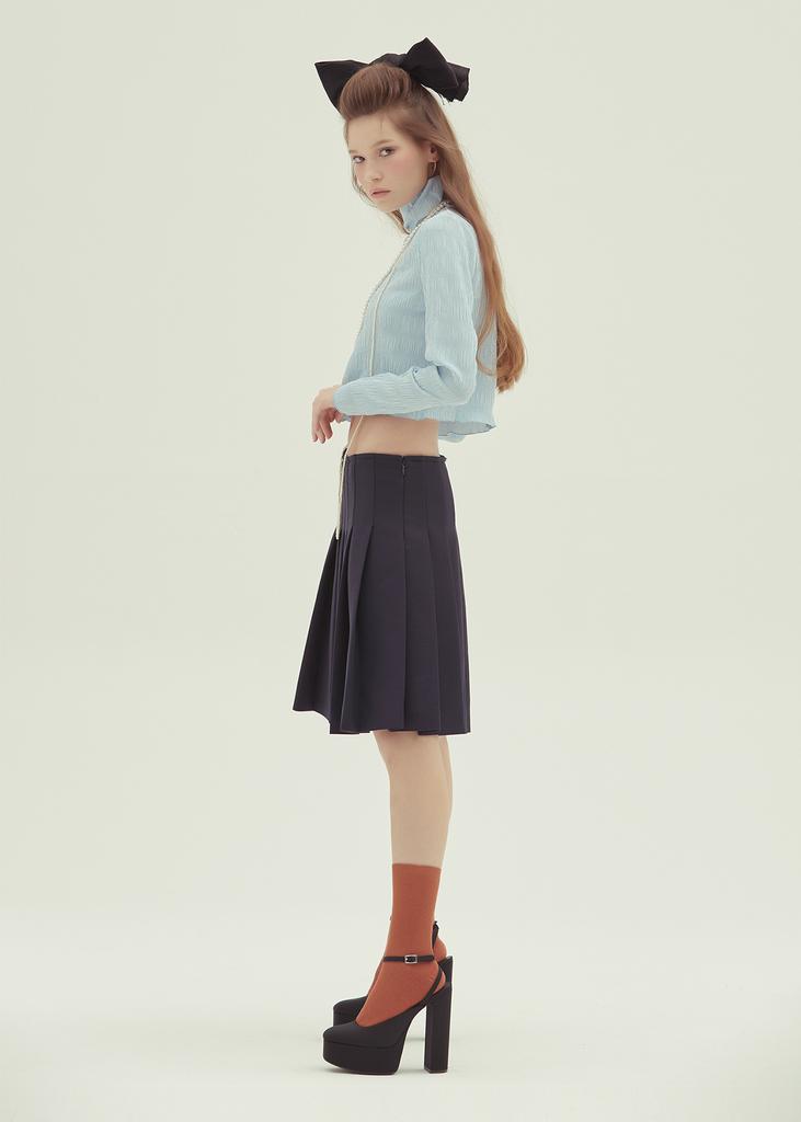 Epeuem9102 Romantic Pleats_Blue