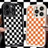 Phone Case for iPhone 17 Air 16E 15 16 Pro Max Retro Classic Chess Board Grid Cover 14 Plus 13 12 Mini Soft Shell Silicone Funda