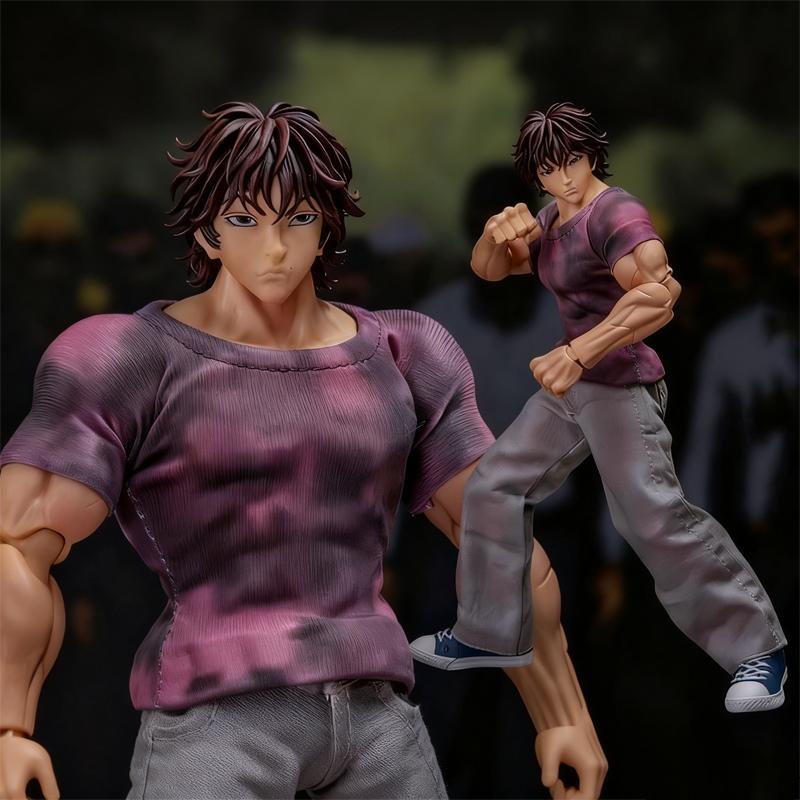 1/12 Scale Comic Baki Series Baki Hanma Oni Back Action Figure Desktop Decoration Doll Boy Toy Surprise Gift Collectible