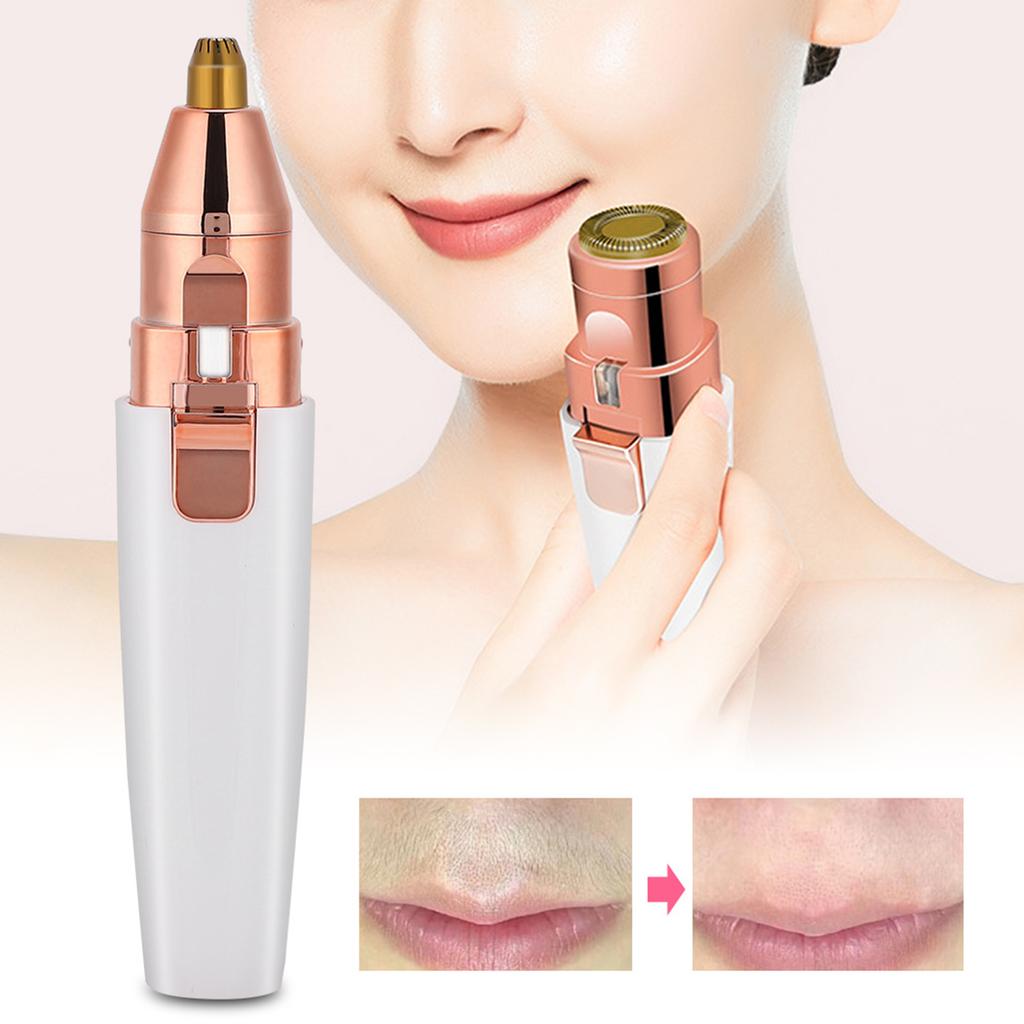 Portable USB Lipstick Shaver Electric Eyebrow Remover Facial Hair Trimmer Shaving Tool