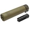 Ryohin Buhin 5KU 14mm CCW Silencer & Flash Hider Set (SF Type SOCOM556 RC2 Silencer & SF Type 4-Prong Flash Hider) Suppressor DE Dark Earth