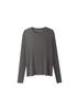 Moeoseoul Soft Wool Tencel Crew Neck Top
