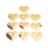 10Pcs Heart Patches Iron On Cover Blemishes Holes Gold Sequins Heart Embroidered Iron On Patch for Sewing DIY Craft
