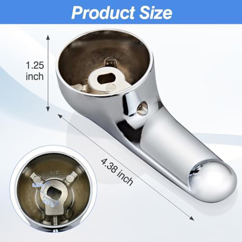 Tub Shower Handle Chrome Lever Handle Daily Wear Resistance Easy Installation Elegant Finish Long-lasting Performance