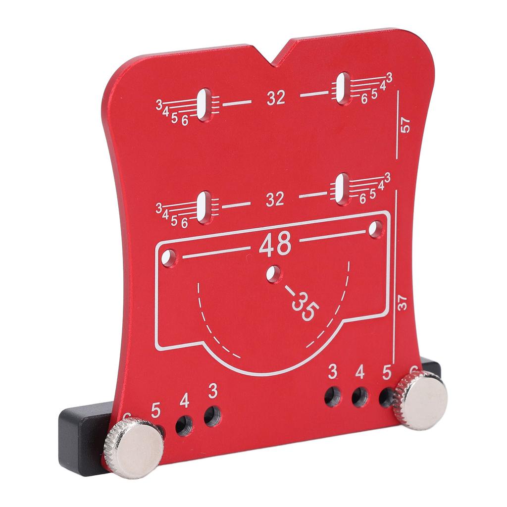 35mm Hinge Punch Locator Hinge Boring Jig 4 Hole Spacing Adjustable Margin Marker Positioning Plate Hinge Drilling Jig