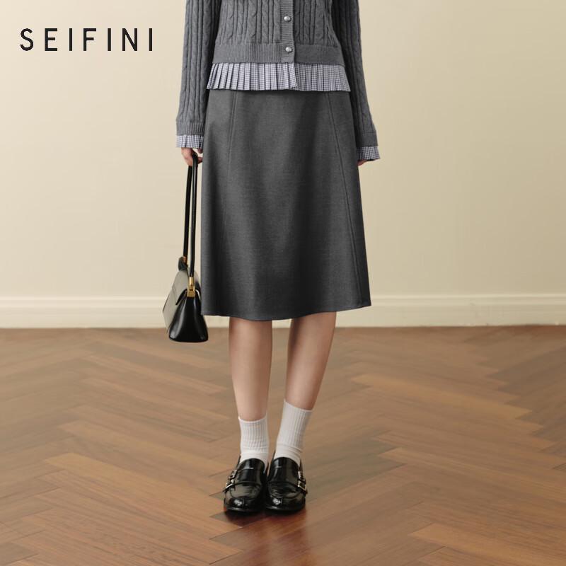 S Eifini Women s Elegant A-Line Midi Skirt 165/68A/L