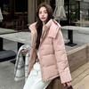 Removable hat short polyester cotton-padded jacket for women's winter new small loose bread jacket thickened padded jacket