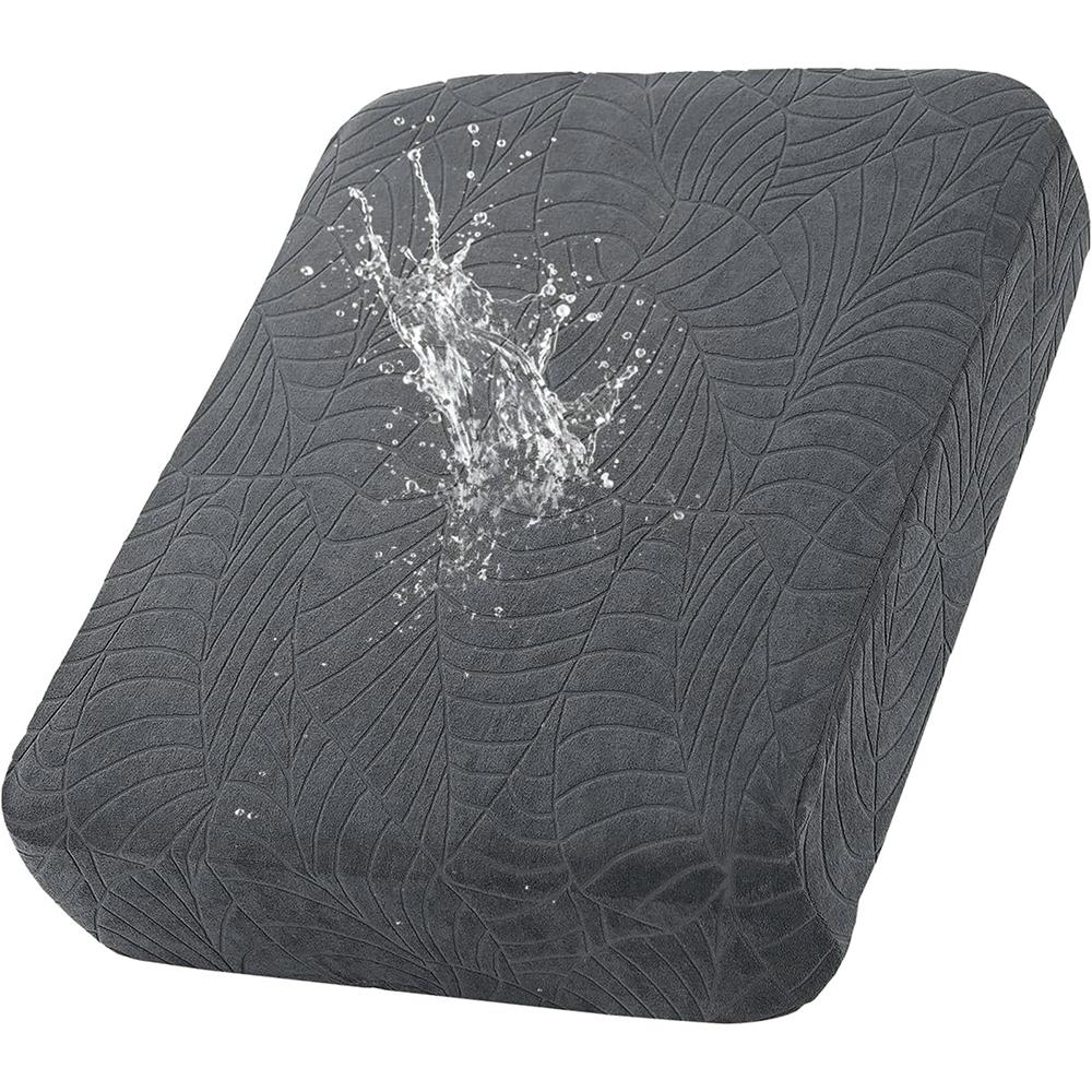 Jacquard Stretch Bankhoezen Voor Tuin Effen Kleuren Terras Bank Modulair Deksel Binnenplaats Decor Afneembare Bankhoes 1 Stuk Normal Size (S)-1pc