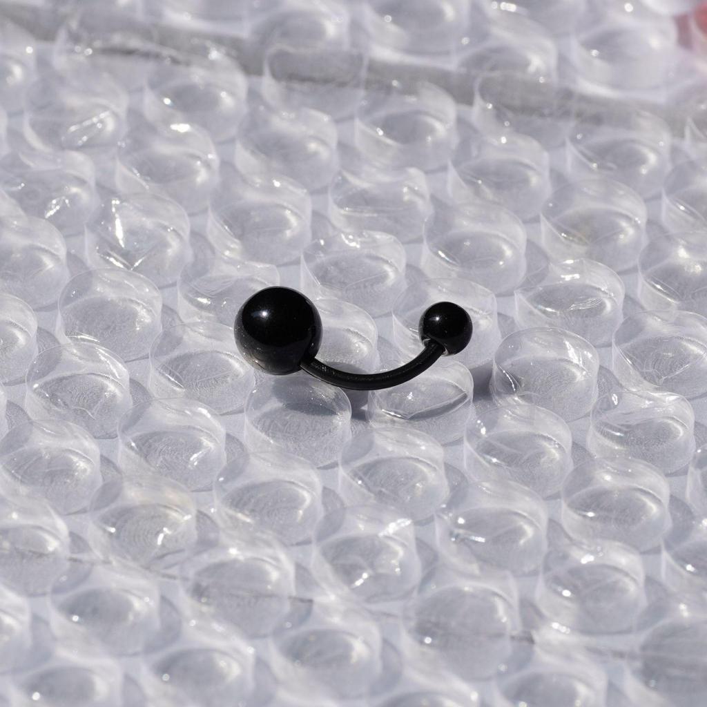 Bauchnabelpiercing-Schmuck aus Acryl in Bonbonfarben, UV-beständig