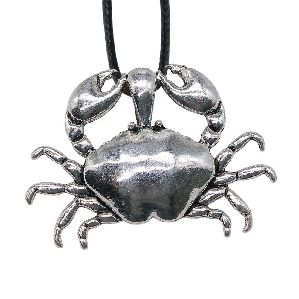 Marine Life Ocean Creatures Pendant Antique Bronze Metal Men Collar Necklace Trendy Gift
