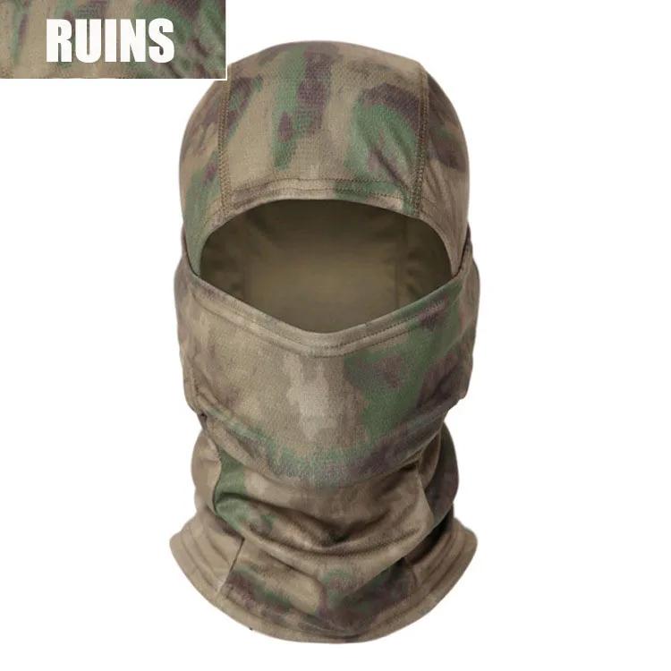 Camouflage Balaclava Hat Cycling Full Face Mask Outdoor Sports Hunting Hiking Ski Mask Motorcycle Helmet Inner Quick Drying Hat