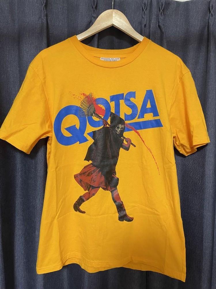 

Retro tee Queens Of The Stone Age Gold T shirt Graphic Unisex Unisex T-Shirt XL