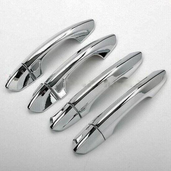 Chrome Door Handle Cover Trim Set Fit Ford Edge 2015-2024