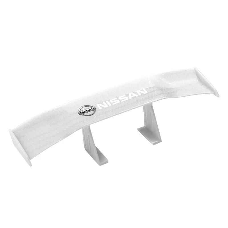 2025 J10 Hot For Nissan 1pcs Car Rear Mini Spoiler Wing Canard Tail Winglet ABS Carbon For Nissan Qashqai X J10 J11 Trail Tiida