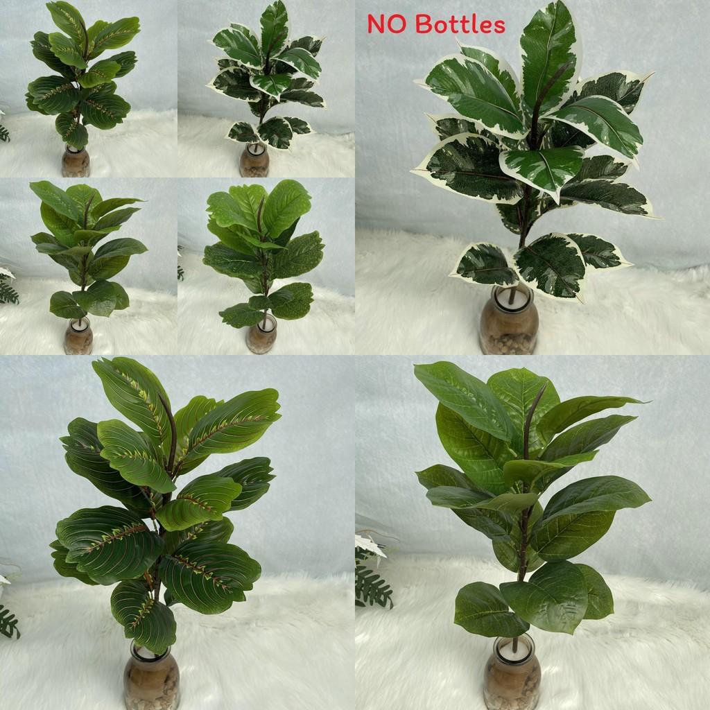 Realistische künstliche Pflanze Ficus Elastica Blatt Laub Zuhause Hochzeitsdeko Büro