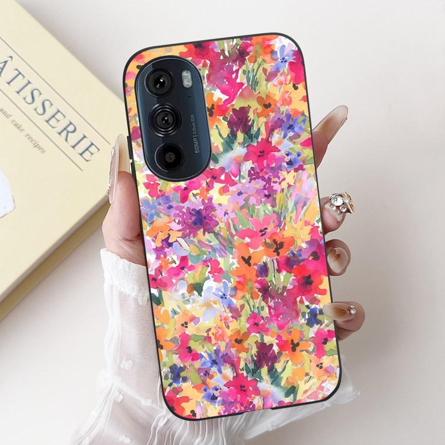 For Motorola Edge 30 Pro Case XT2201-1 Cover Lovely Panda Bowknot Silicone Shockproof Cover For Moto Edge Plus 2022 Edge30 Funda