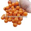 Fluorescent Salt Water Orange Yellow Beeswax Beads with Red Dot for Jewelry Making