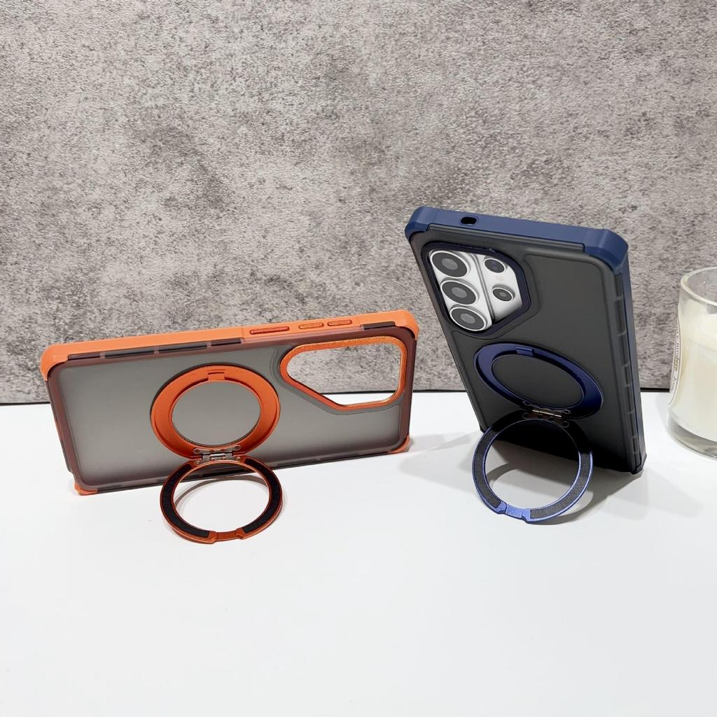Samsung S26 Ultra Magnetic Phone Case with Rotating Stand & Drop Protection