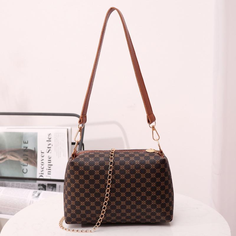 New fashion printed handbag chain women's bag casual small bag one shoulder crossbody women's bag one piece