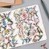 50 Watercolor Bird Transparent Stickers for Phone, Luggage, iPad, Water Bottle, Guitar - Waterproof Decorative Set