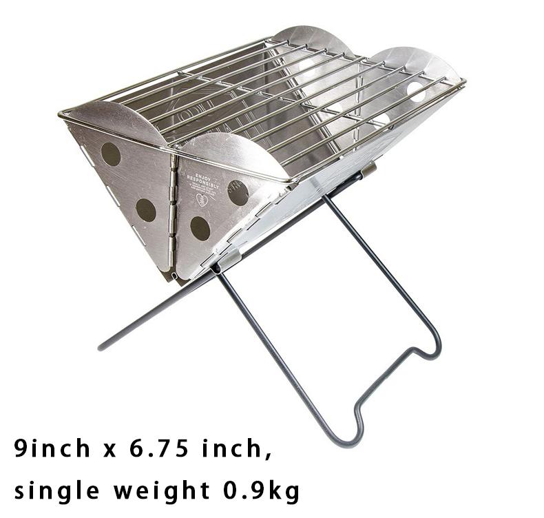 

Портативный кемпинговый гриль, небольшой сборный гриль для барбекю, съемная настольная яма для костра для кемпинга, пикников и путешествий на открытом воздухе
