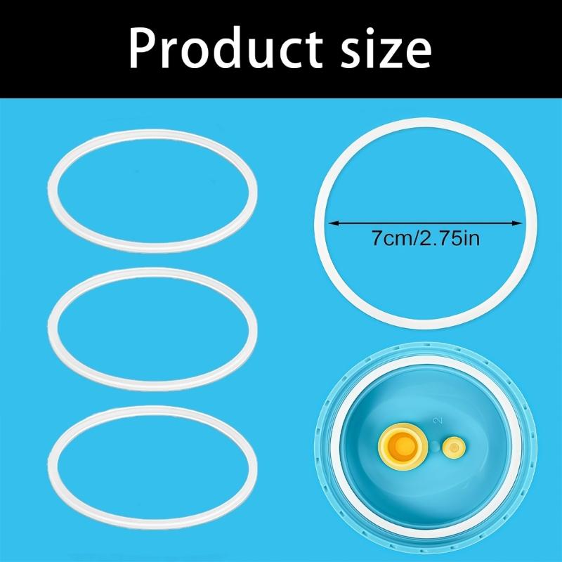 10Pcs Flexible Silicone Sealing O-Rings Works With 15oz Water Bottle Spill Proof Leak Proof Rubber Replacement Gaskets