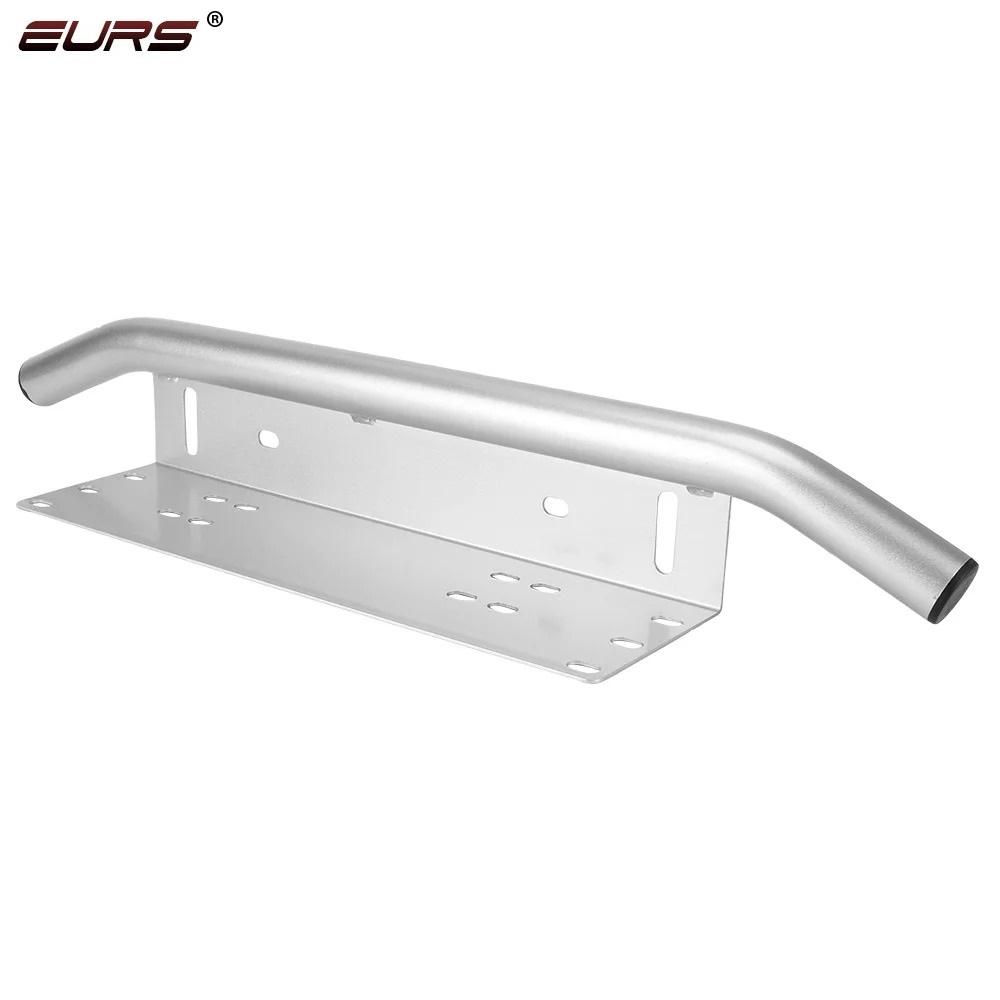Car Front Bumper License Plate SUV Lamp Holder Aluminum Log Light Mount Bracket Off Road LED Light Bar Frame Holder Universal