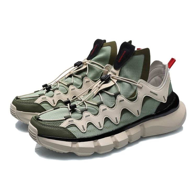 Li Ning Wudao 2.3 Lite Fabric Lace-Up Shock Absorbing Non-Slip Wear-Resistant Breathable Lightweight Low-Top Retro Basketball Shoes AGBR051-3