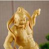 Wood Carving Hum Ha Two Will Door God Statue  Chinese Mythological Figure Home Living Room Office Feng Shui Guardian StatueApair
