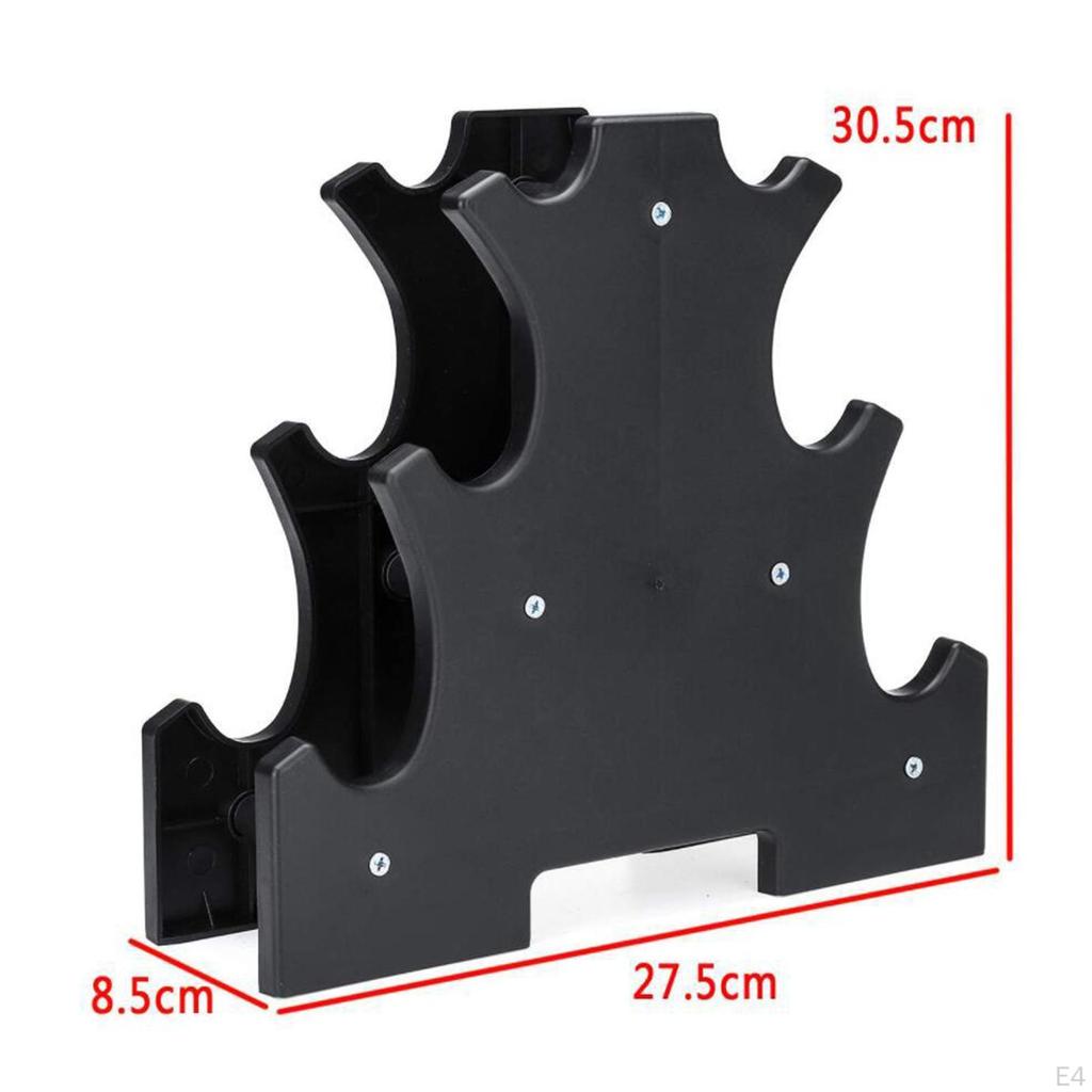 Anti- Dumbbell Holder, 3 Tiers Weight Triangle Rack Tree Shaped Storage Bracket Lifting