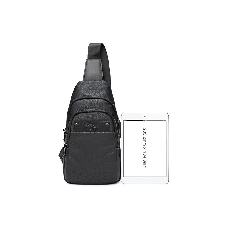 New JAGUAR Fabric Shoulder Bag, Crossbody Bag, Sling Bag Regular Men's Black JA1T1220044101