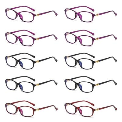 10PCS Anti Radiation Blue Light Blocking Glasses Elegant Business Reading Glasses for Women Fashion Eyewear