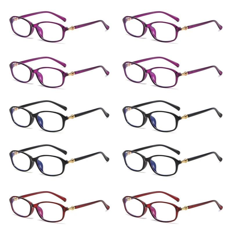 10PCS Anti Radiation Glass Ladies Business Elegant Glasses Fashion Anti-Blue Light Reading Glasses