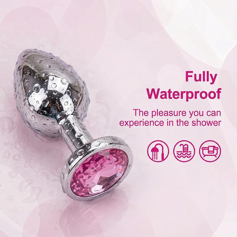 5 Size Metal Anal Plug Jewelry Base Beginner To Expert Butt Plug Anus Stimulator Dildos Adult Sex Toys For Female/Male Couple