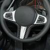 2pcs Carbon Fiber Car Front Steering Wheel Sheet Cover For BMW Z4 G29 -