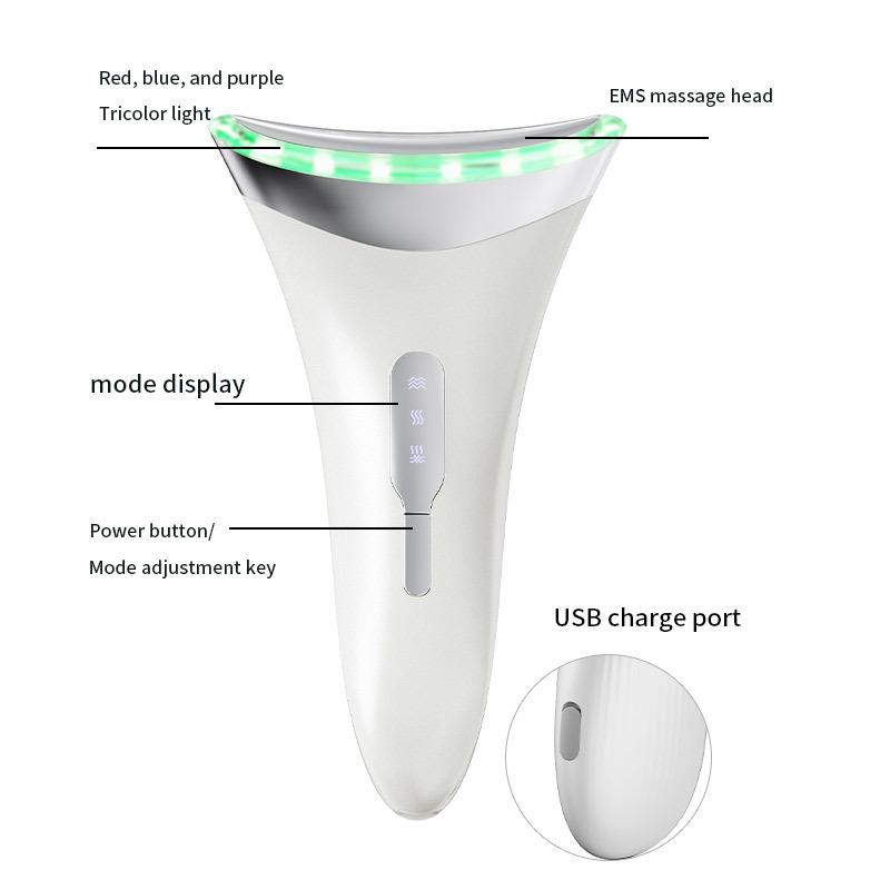 Electric MassagingTool EMS Face Introducer Household Micro-current Vibration To Remove Neck Pattern Beauty Instrument