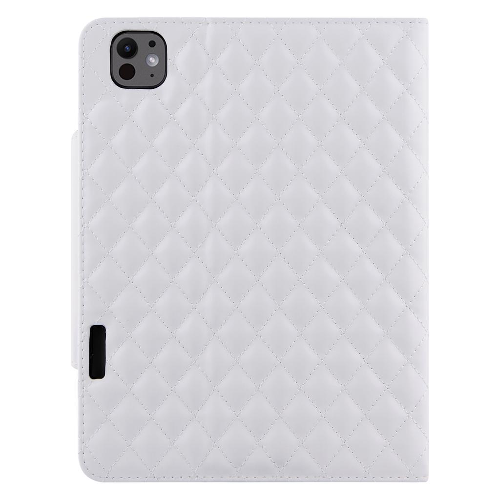 For iPad Pro 11 (2025)/11 (2024) Case Grids Leather Tablet Cover Auto Wake/Sleep Card Holder