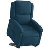 Electric Recliner Chair with Rising Function Blue Velvet