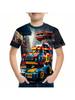 Summer Boys Clothes Short Sleeve T-Shirts 3D Print Causal Tops Children Clothes