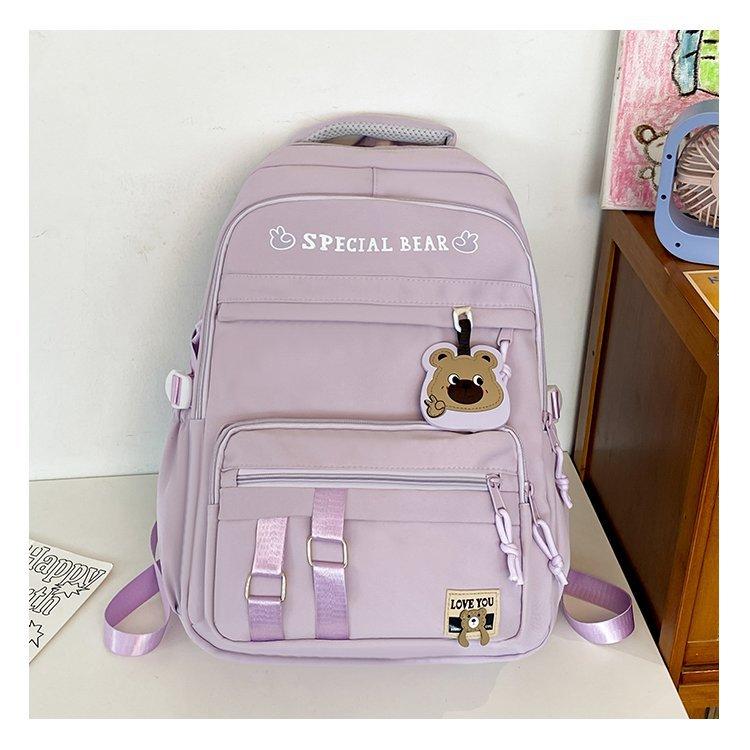 Schoolbag Mori ins Simple contrasting colors Large capacity High value Versatile schoolbag Junior high school students College students Backpack