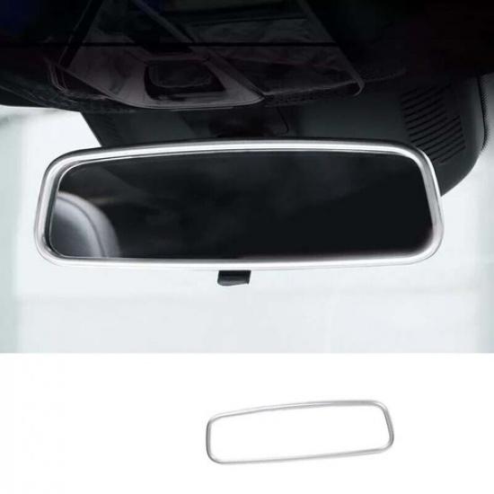 Strip Frame For Benz C-Class W206 -23 Interior Rearview Mirror Silver Steel