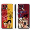 One Piece Luffy Brother Case for Honor 200 400 Lite 8X Magic5Lite X8 70 X7 90 X5b X6 X9a Black Soft Phone Cover