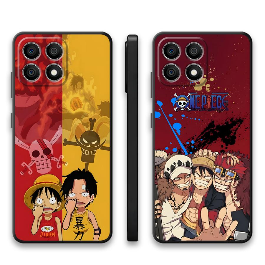One Piece Luffy Brother Case for Honor 200 400 Lite 8X Magic5Lite X8 70 X7 90 X5b X6 X9a Black Soft Phone Cover