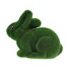 Hase Pflanzstecker Regenfest Grün Moosbeflockte Hasenfigur für Hof Gartendekoration