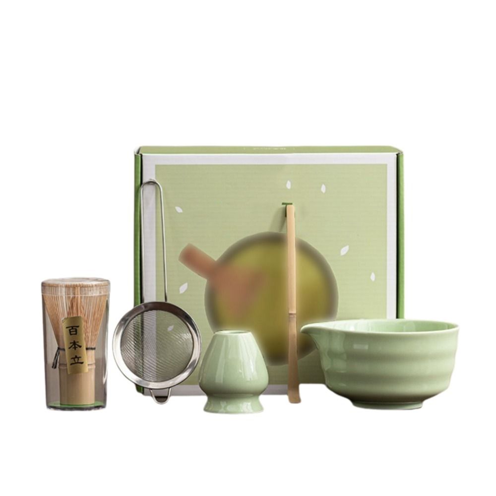 5Pcs/Set Tea Sticks Japanese Matcha Tea Set Reusable Chasen Traditional Matcha Gift  Home Brewing