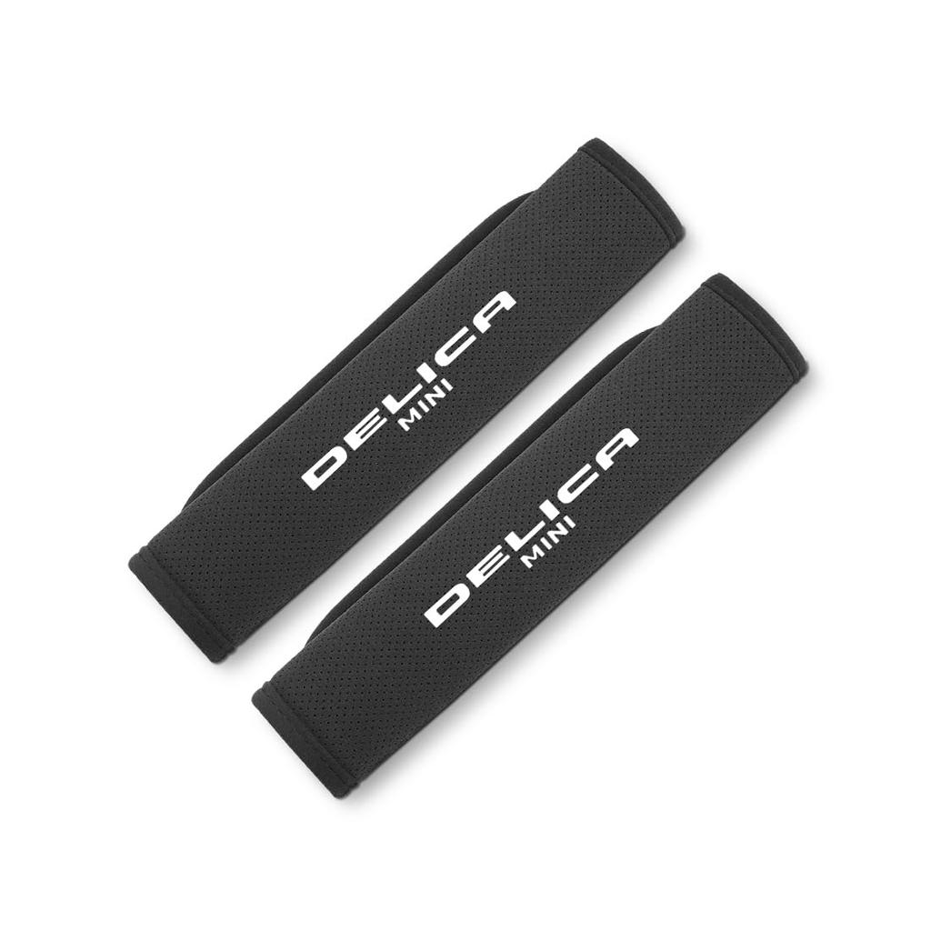 Delica Mini Seat Belt Covers with Exclusive DELICA MINI Comfortable Shoulder and Neck Seat Belt Shoulder Pads for New Delica Mini and B3 Universal