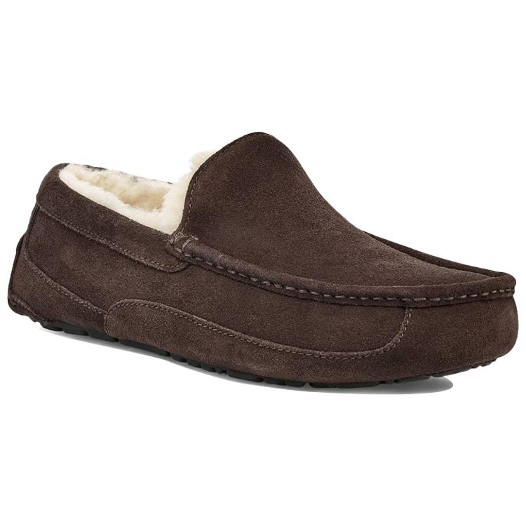 UGG Ascot Slipper Cozy Athleisure Casual Sports Shoe Brown Fleece Lined 1101110-ESP