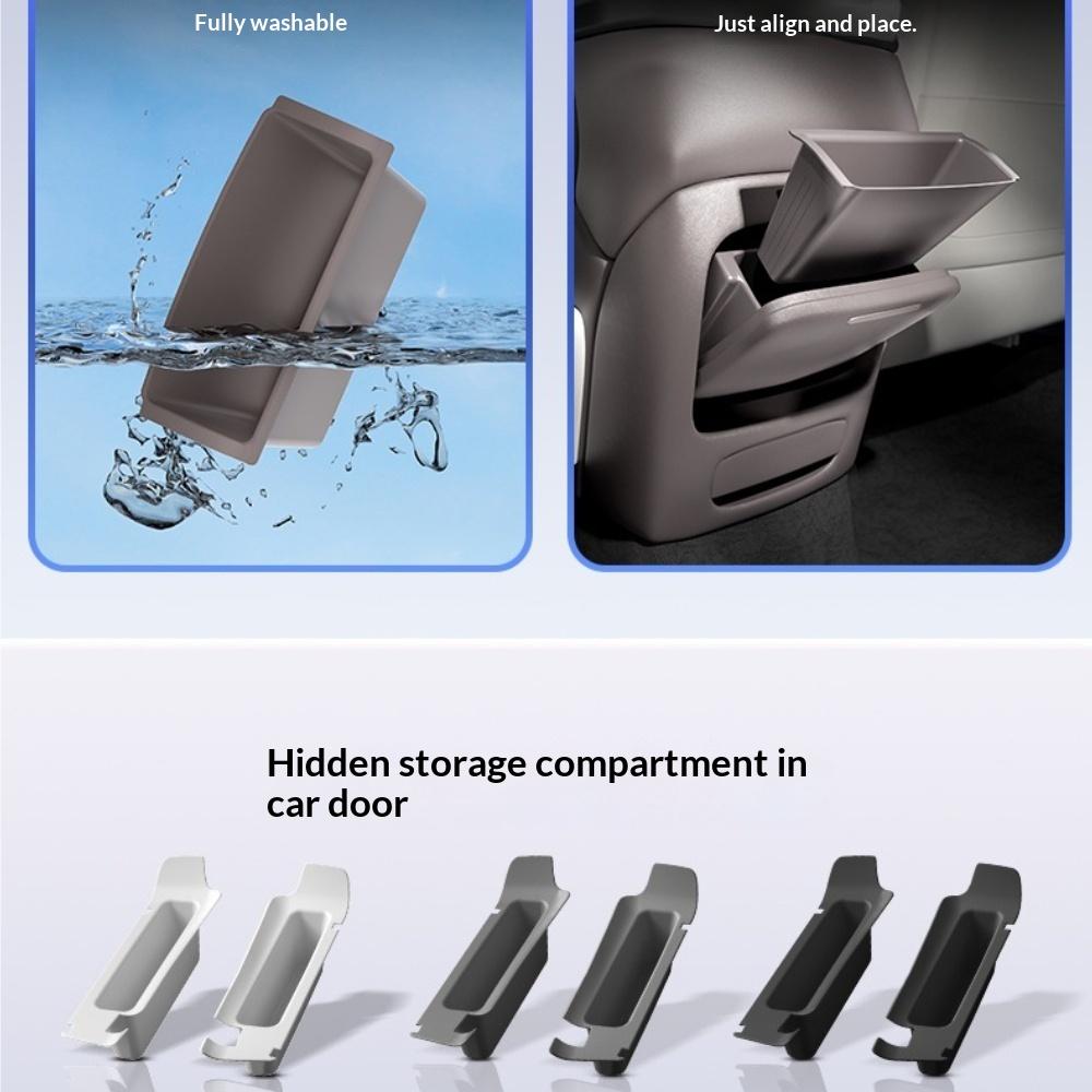 Fit For ZEEKR 7X Cup Holder Wireless Charging Pad Center Console Lower Storage Box Armrest Box Cover Door Organizer