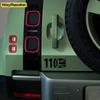 2 Pezzi Union Jack Nero Opaco/Lucido/Fibra di Carbonio Adesivo Ala Parafango Laterale Per Land Rover Defender L663 90 110 130 Accessori