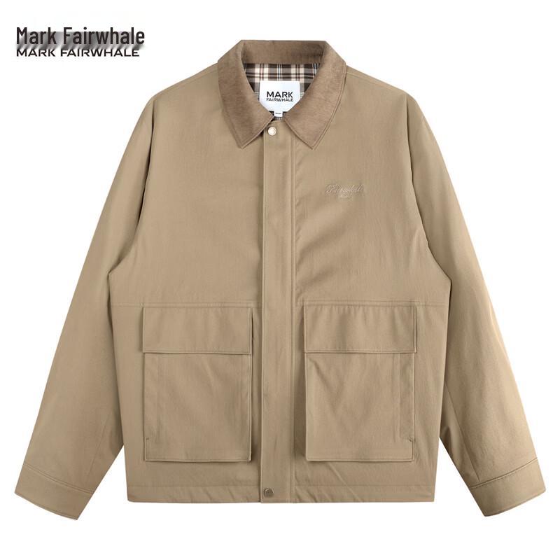 Mark Fairwhale Men's Retro Embroidered Lapel Workwear Jacket